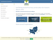 Tablet Screenshot of lesdemeuresdeprovince.fr